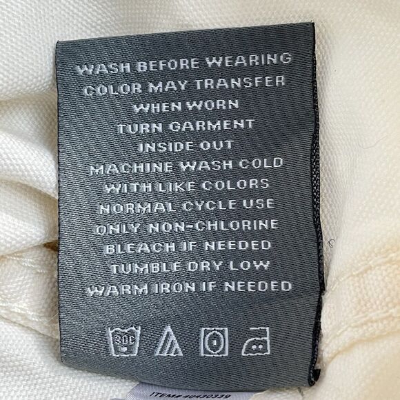 Torrid Chore / Barn Denim Jacket Women’s 3X Ivory Button Up Long Sleeve - Picture 6 of 16